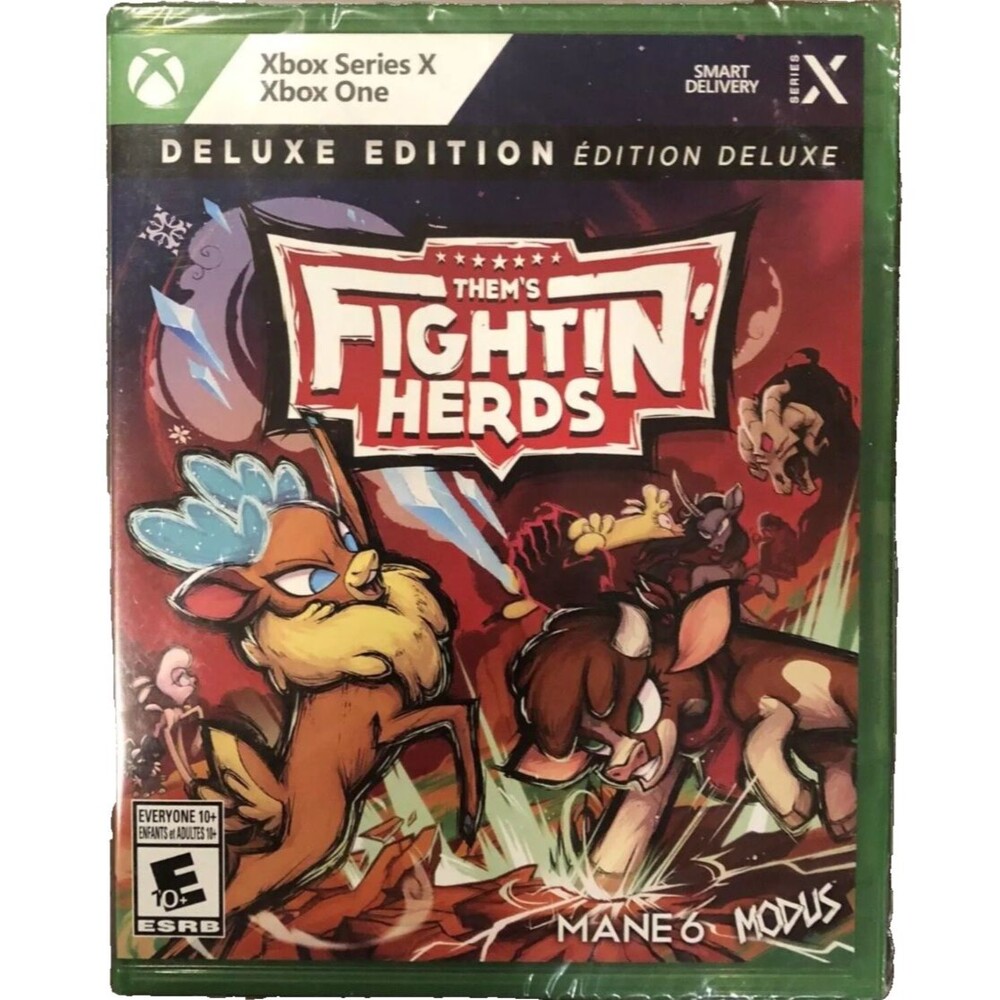 Them's Fightin' Herds Deluxe Edition Xbox Series X One Brand New Sealed Game